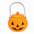 Scary LED Strawman Vintage Square Battery Powered Flameless Candle For