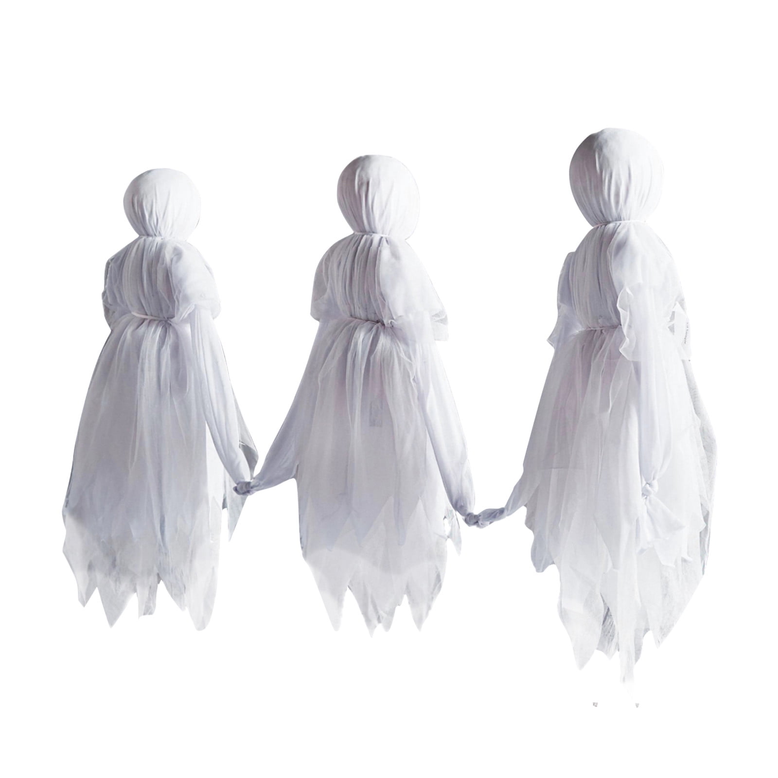 Scary LED Strawman Vintage Square Battery Powered Flameless Candle For