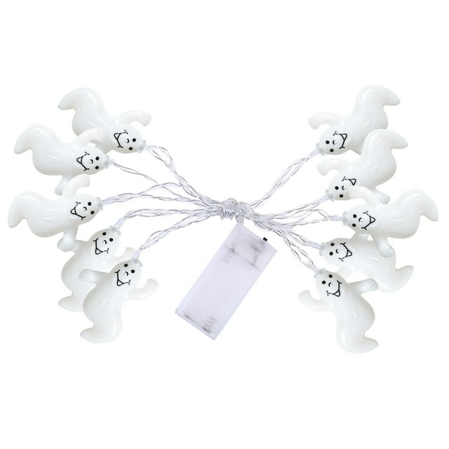 Scary LED Strawman Vintage Square Battery Powered Flameless Candle For