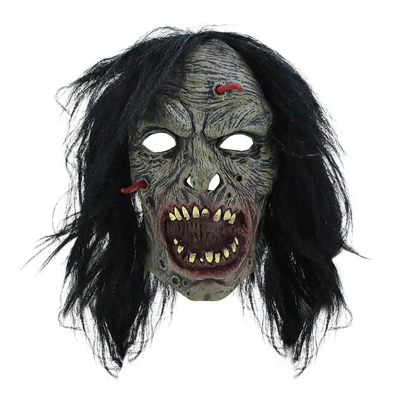 Scary Face Latex Head Cover Accessory Ideal for Halloween Parties Pranks and Events