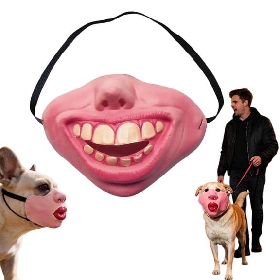 Scary Mask for Dogs, Halloween Head Realistic Masks, Latex Pet Face Costume for Small Medium Dogs Hilarious Pet