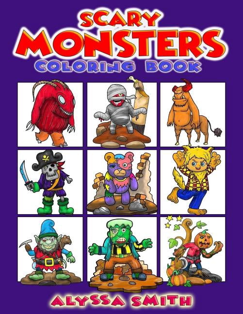 Scary Monsters Coloring Book, (Paperback)