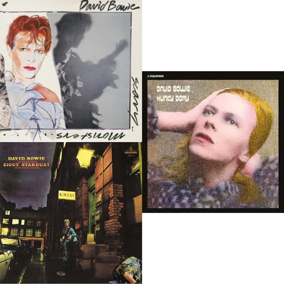 Scary Monsters (& Super Creeps) (2017 Remaster) & Rise & Fall Of Ziggy Stardust (2012 Remaster) & Hunky Dory [LP Vinyl Bundle]