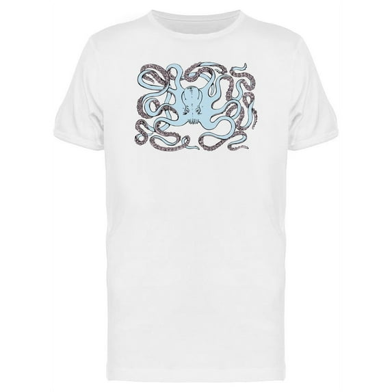 Scary Octopus With Long Tentacle T-Shirt Men -Image by Shutterstock, Male 3X-Large