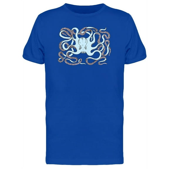 Scary Octopus With Long Tentacle T-Shirt Men -Image by Shutterstock, Male Small