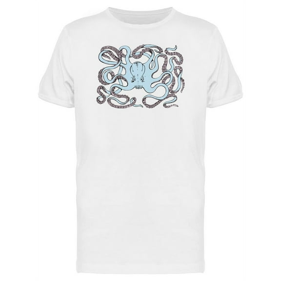 Scary Octopus With Long Tentacle T-Shirt Men -Image by Shutterstock, Male Small