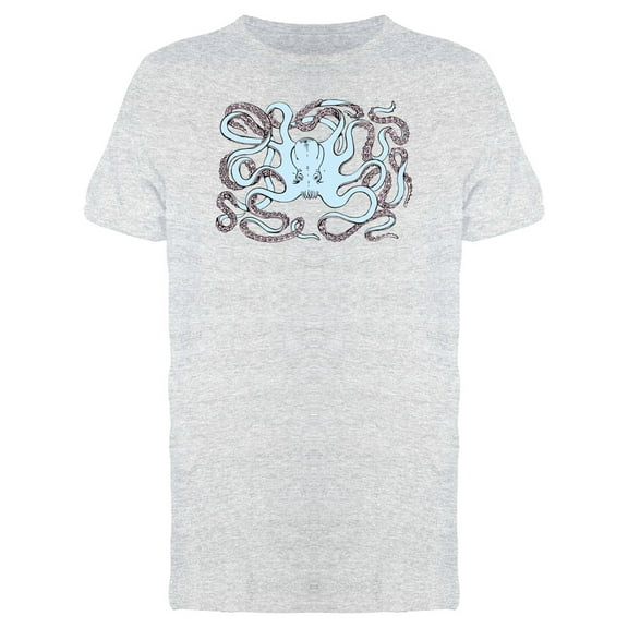 Scary Octopus With Long Tentacle T-Shirt Men -Image by Shutterstock, Male Small