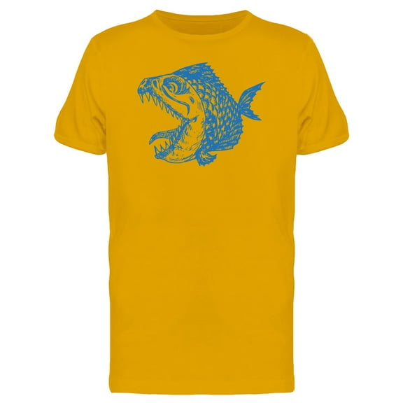Scary Piranha Monster T-Shirt Men -Image by Shutterstock, Male Medium