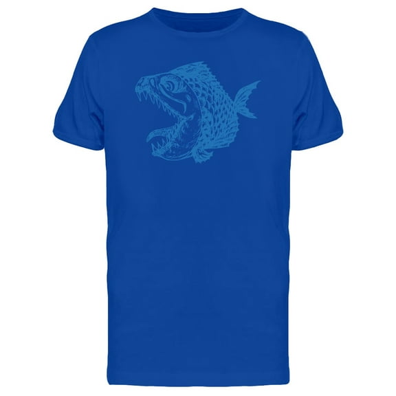Scary Piranha Monster T-Shirt Men -Image by Shutterstock, Male Small