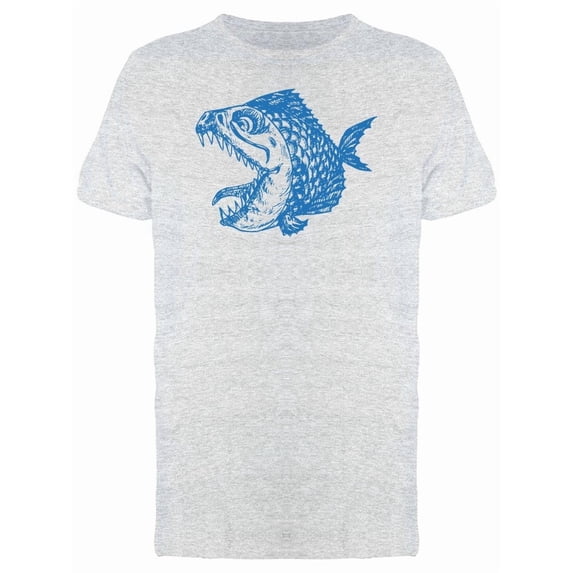 Scary Piranha Monster T-Shirt Men -Image by Shutterstock, Male Small