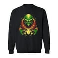 thumbnail image 1 of Scary Powerful Alien Sweatshirt Men -Image by Shutterstock, Male 3X-Large, 1 of 4