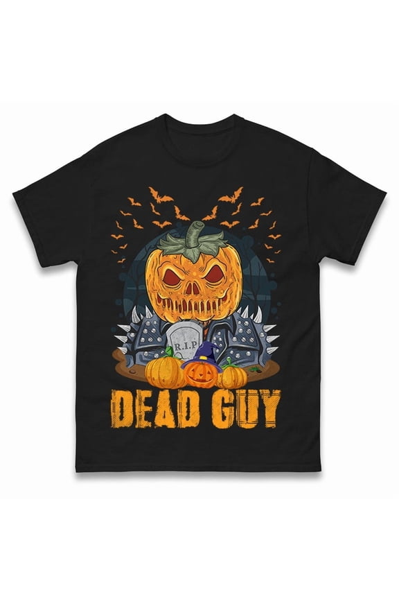 Scary Pumpkin Dead Guy Halloween T Shirts