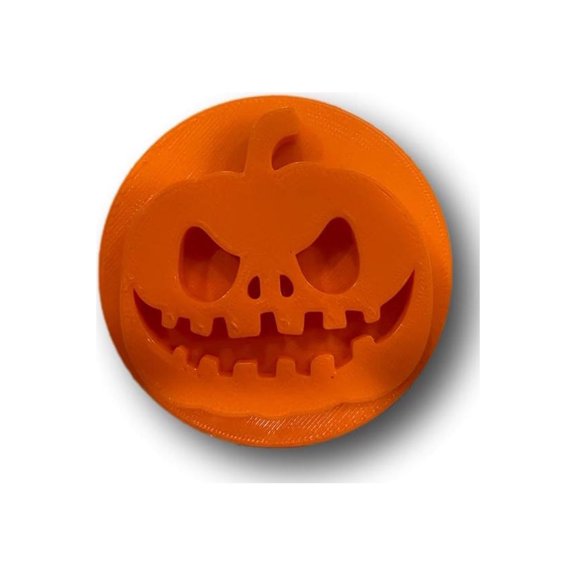 Scary Pumpkin Face Embosser/Stamp Cake Cookie Embosser, Icing Stamp