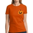 thumbnail image 1 of Scary Pumpkin Face Halloween T Shirt for Women - S M L XL 2XL 3XL Graphic Tee - Scary Happy Halloween Outfit Gift Funny Holiday Tee T-Shirt Ladies, 1 of 2
