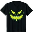 thumbnail image 1 of Scary Pumpkin Jack O Lantern Face Halloween Boys Kids T-Shirt, 1 of 7