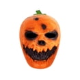 thumbnail image 1 of Scary Pumpkin Mask Halloween Jack-O-Lantern Evil Scary Face Latex Head Mask Creepy Masquerade Party Cosplay Costume Prop For Adults Holiday Dress Up, 1 of 7