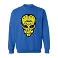 thumbnail image 1 of Scary Retro Alien Head Sweatshirt Men -Image by Shutterstock, Male x-Large, 1 of 4