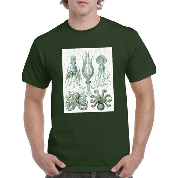 Scary Sea Creatures T-Shirt Men -Fab Funky Designs, Male Medium