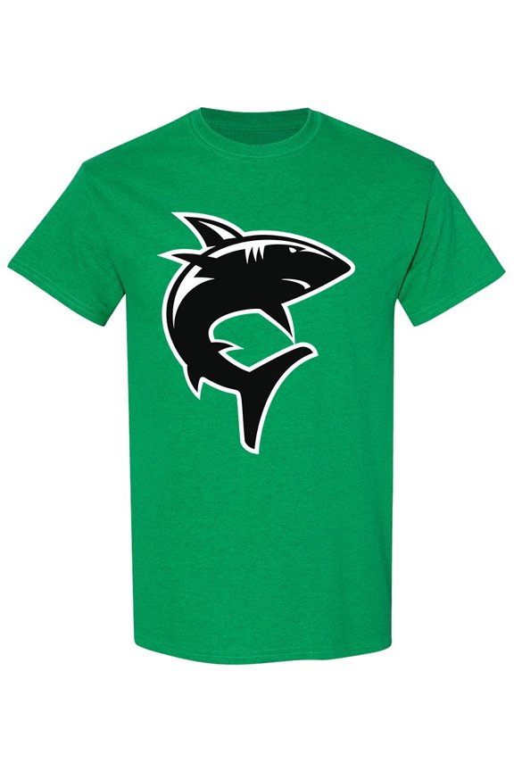 Scary Shark Silhouette T-Shirt Men -Image by Shutterstock, Male 3X-Large