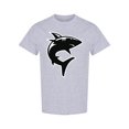 thumbnail image 1 of Scary Shark Silhouette T-Shirt Men -Image by Shutterstock, Male Small, 1 of 2