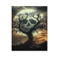 thumbnail image 1 of Scary Skull And Tree Halloween Series Poster Canvas, Suitable for Home Decoration,Dining Room Decor, Bedroom Art, Wall Decor Living Room, Wall Art, Frameless 12x16inch, 1 of 7