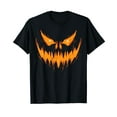 thumbnail image 1 of Scary Spooky Jack O Lantern Face Pumpkin Halloween Men Boys T-Shirt, 1 of 5