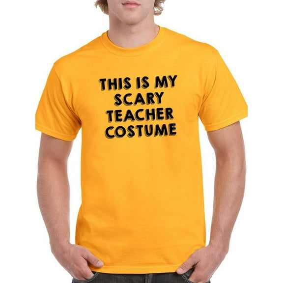 Scary Teacher Costume T-Shirt Men -Smartprints Designs, Male Medium