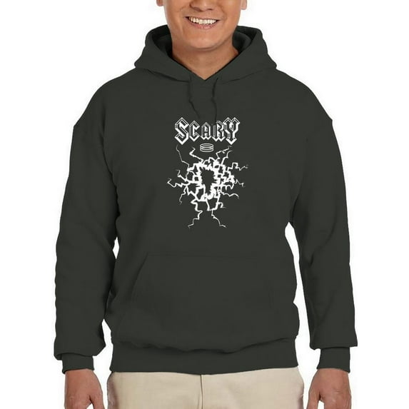Scary Techno Style Hoodie Men -Image by Shutterstock, Male 3X-Large
