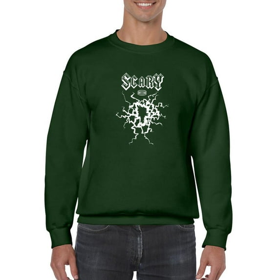 Scary Techno Style Sweatshirt Men -Image by Shutterstock, Male 4X-Large