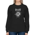 thumbnail image 1 of Scary Techno Style Sweatshirt Women -Image by Shutterstock, Female x-Large, 1 of 4