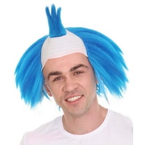 Scary Twisted Clown Blue Wig | Horror TV/Movies Wigs