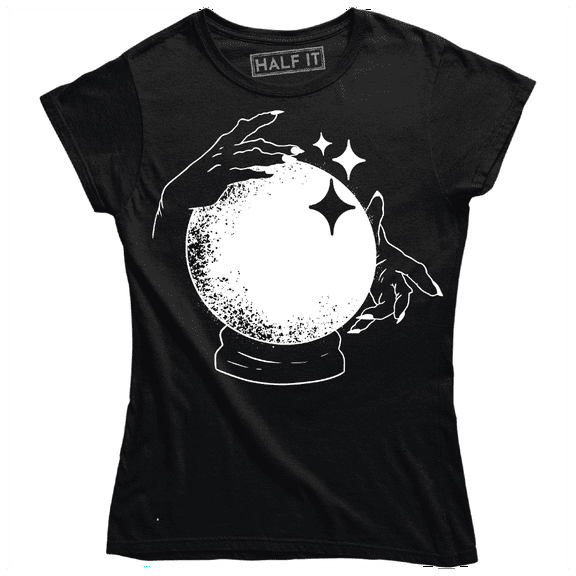 Scary Two Hands With Long Nails Around A Crystal Ball Women's T-Shirt