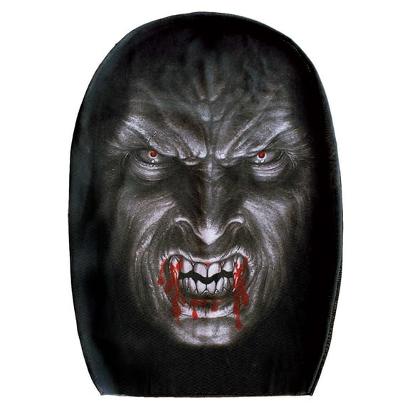 Scary Werewolf Full Face Mask for Men - One Size Fits All - Stretchy Nylon Pullover Mask