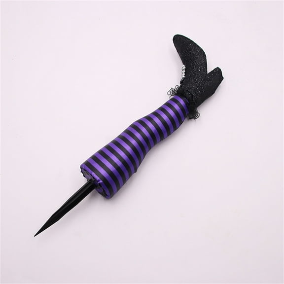 Scary Witch Striped Leg - Halloween - Fake Legs Prank Decor Props