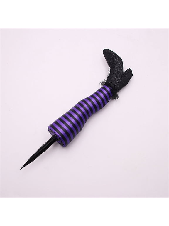 Scary Witch Striped Leg - Halloween - Fake Legs Prank Decor Props