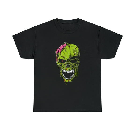Scary Zombie Skull Halloween T-Shirt