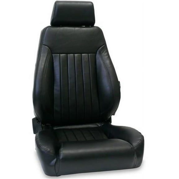 Scat SCA80-1250-51L Black Vinyl Driver Side Elite Lumbar DLX Seat