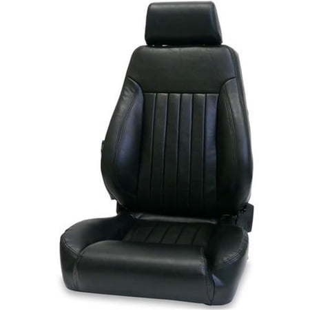 Scat SCA80-1250-51R Black Vinyl Passenger Side Elite Lumbar DLX Seat