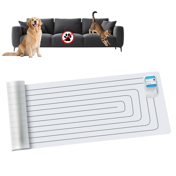 Scat Shock Mat for Dogs and Cats Indoor, Pet Shock Mats for Training Pets, Electric Repellent Mat Keeps Dogs and Cats Off Counter, Couch and Sofa, 3 Training Modes (One Piece 60"x 12")