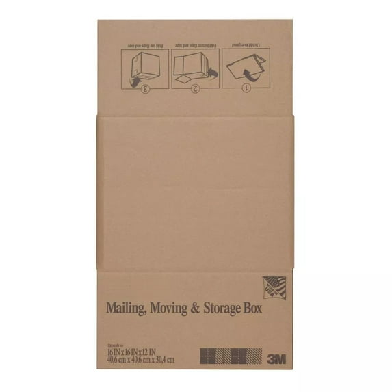 Scatch Mailing/Moving/Storage Box - 16" x 16" x 12"