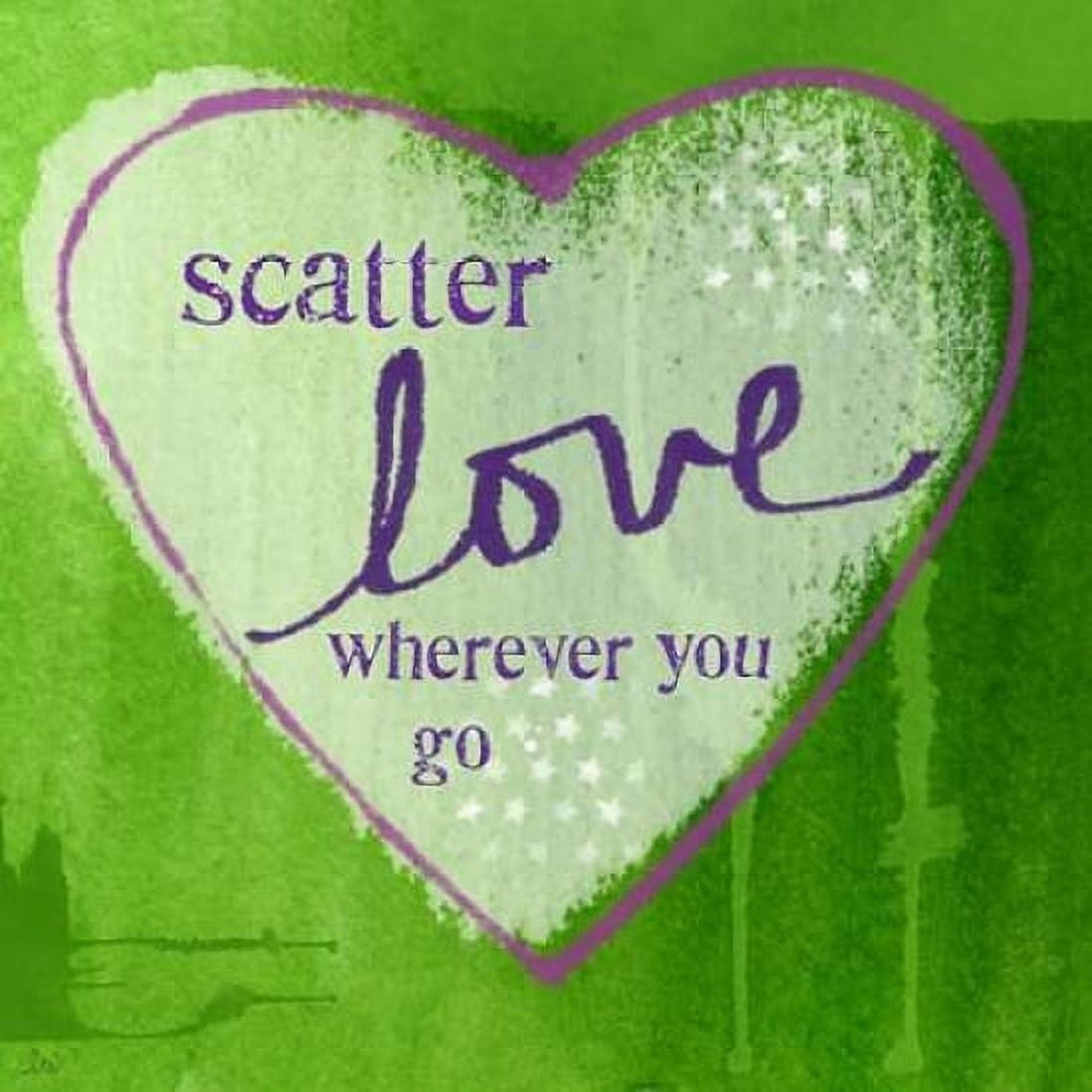 Scatter Love Canvas Art - Linda Woods (24 x 24)