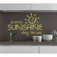 thumbnail image 1 of Scatter Sunshine Along The Way Inspirational Wall Art Decals Vinyl Lettering Stickers Home Decor Quote 23x15-Inch Buttercream, 1 of 5
