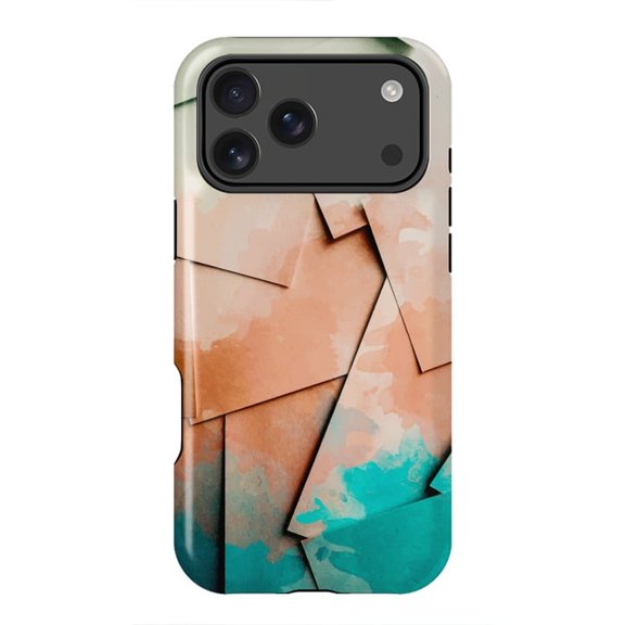 Scattered Painted Paper Abstract Art Collage Design Case for iPhone 17 to 11 Pro Max