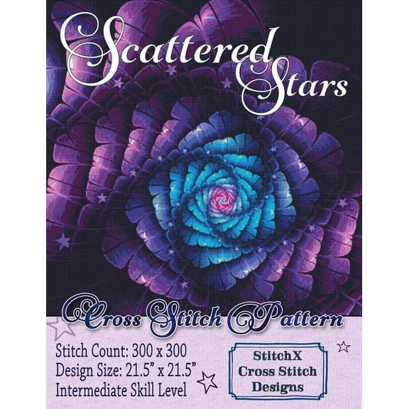 Scattered Stars Cross Stitch Pattern