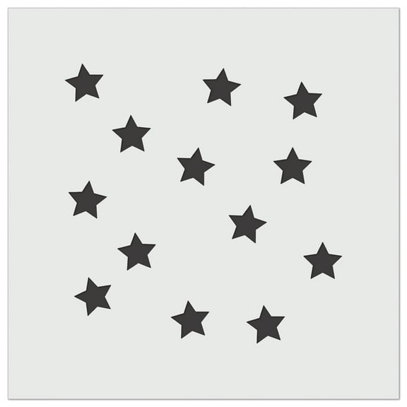 Scattered Stars DIY Cookie Wall Craft Stencil - 7.0 Inch