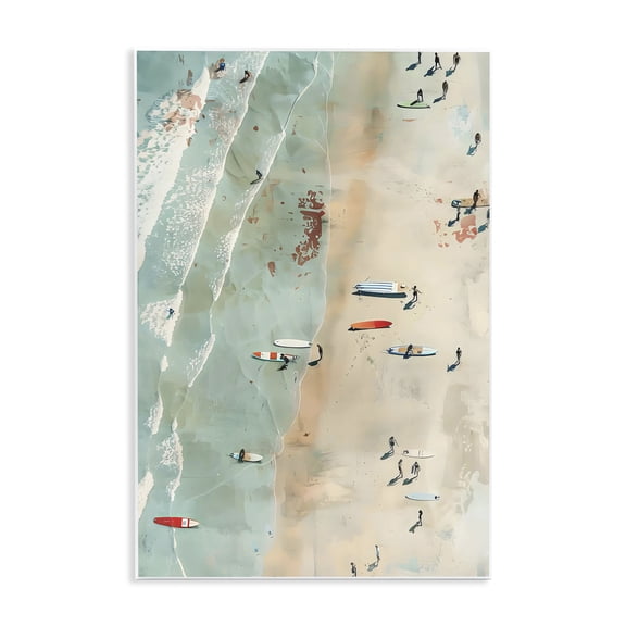 Stupell Industries Scattered Surf Board Beach Wall Plaque Art, design by LSR Design Studio, 19 x 13