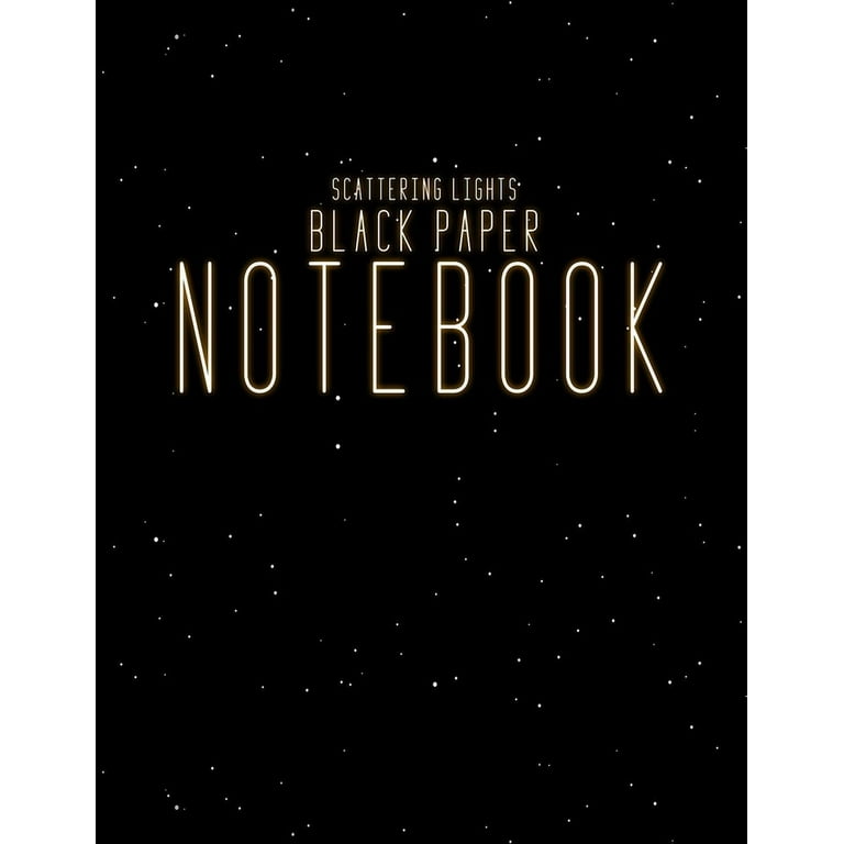 Black Pages Notebook: Black Paper Notebook | 125 Lined Black Pages |  Unleash Your Imagination With Gel Ink Pens, Fluorescent and Metallic Gel  Pens or