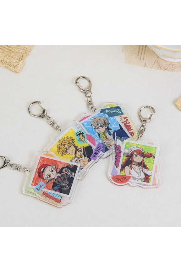 Scavenger Anime Character Acrylic Keychain Set Kawaii Bag Accessories Gift, random 1 pack