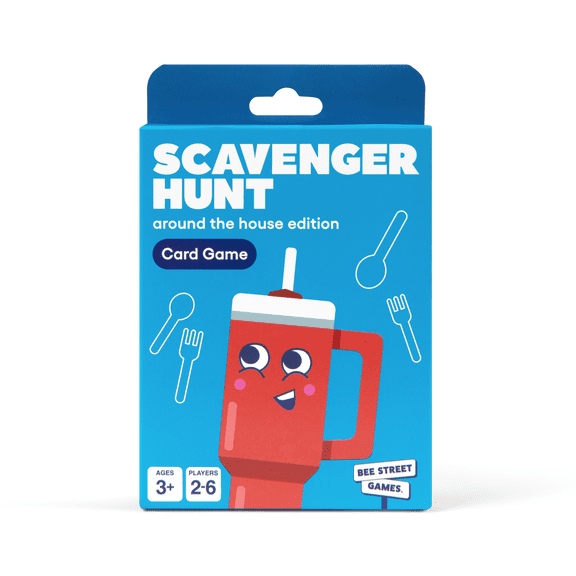 Scavenger Hunt, Around The House Edition from Bee Street Games, Classic Family Games Reimagined, Includes 36 Jumbo Playing Cards