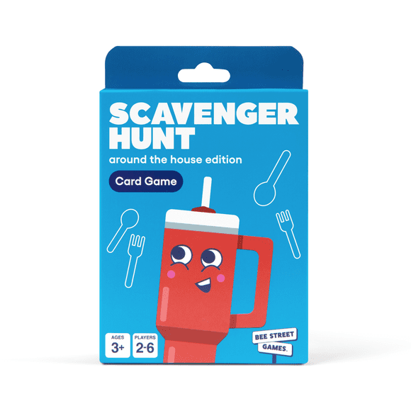 Scavenger Hunt, Around The House Edition from Bee Street Games, Classic Family Games Reimagined, Includes 36 Jumbo Playing Cards
